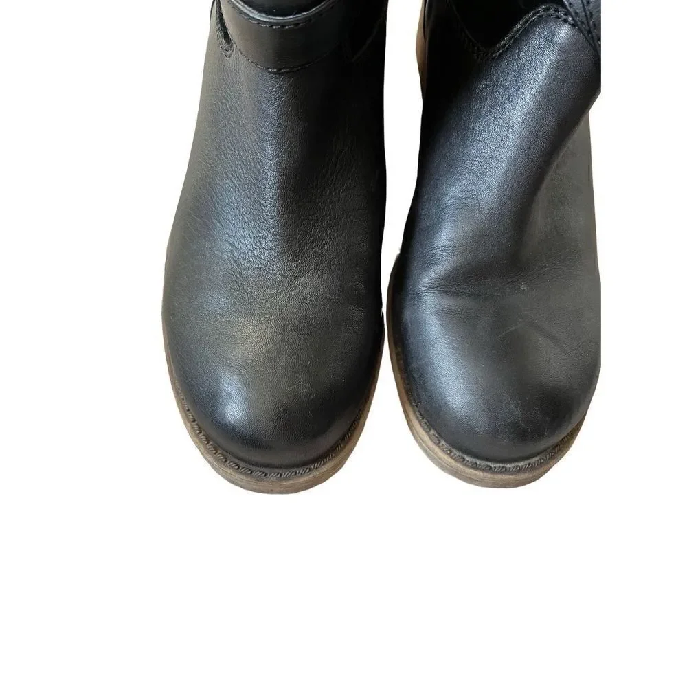 Lucky Brand Declan’s Black Leather Mid Calf Boot‎ size 10